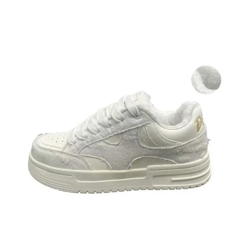 CHERRY&KALIKA Slip Resistant, Abrasion Resistant, Lightweight, Breathable Low Top Skateboard Shoes Women's Ecru-7