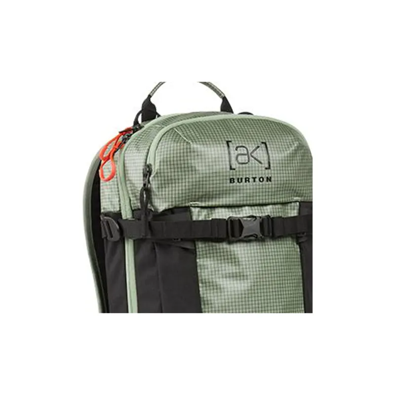 BURTON CORDURA Tear-Resistant Fabric Backpack Unisex Classic Black With Avocado Green Accents-3