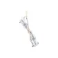 Plush Woven Drawstring[White Butterfly]