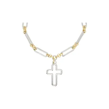Laura Lombardi 14K Gold Necklaces Women's Gold/Silver