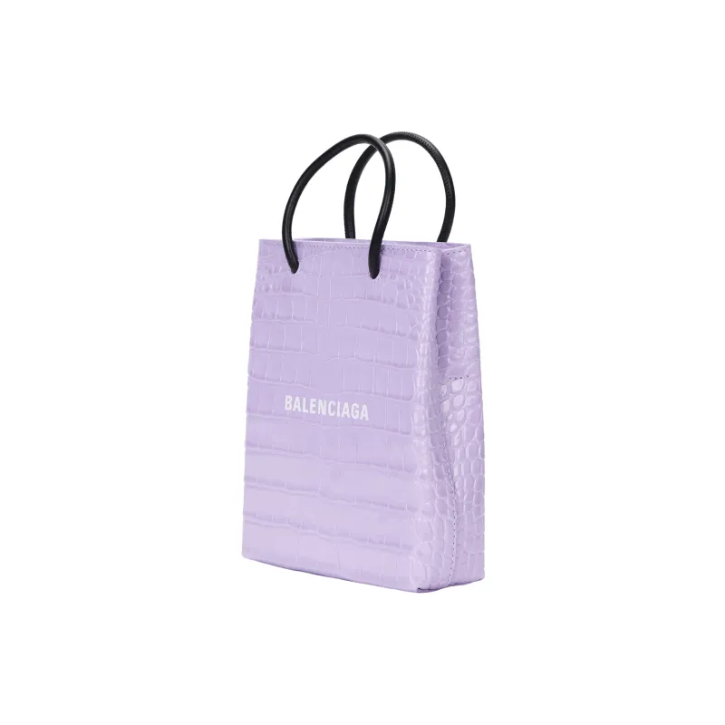 Balenciaga Logo Print Embossed Tote Bag-3