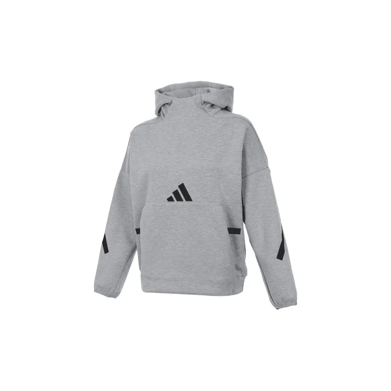 Adidas Sweatshirt Women's Gray Shopping Bag Included-1