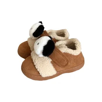 Thin Strips Cotton Slippers Women's, Light Brown