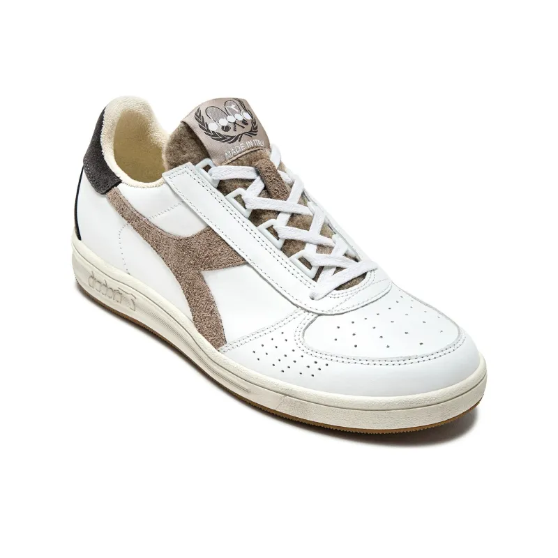 Diadora Heritage Anti Slip Wear Resistant Low Top Casual Shoes Men's White-3
