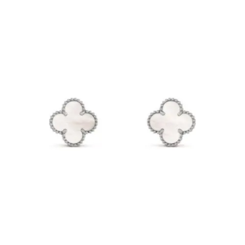 Van Cleef & Arpels Subject To Official Website Earrings Women's Mother Of Pearl