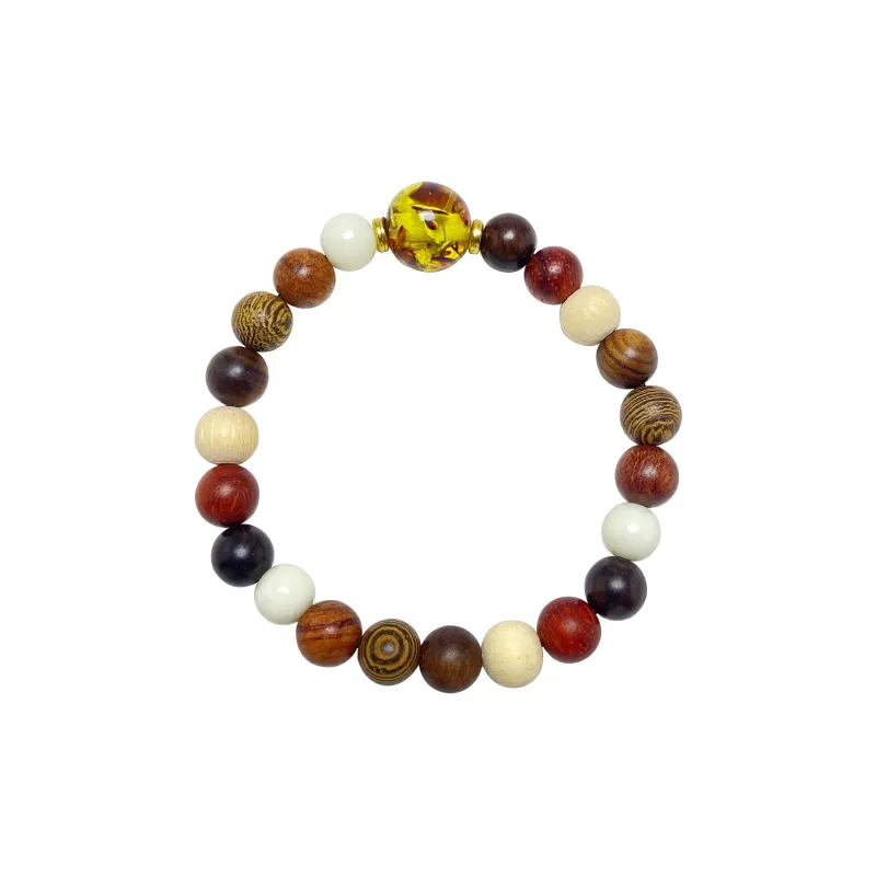 ERXI Sandalwood Wooden Bracelets Unisex-0