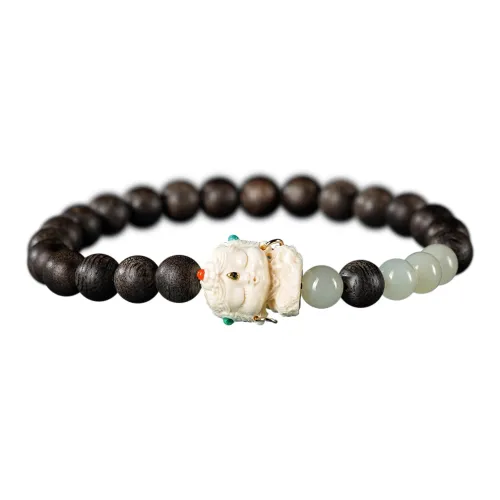 FANGYUANXIAOFU Fragrance Enhancer, Agarwood, Mammoth Green Tara Bracelets Women's