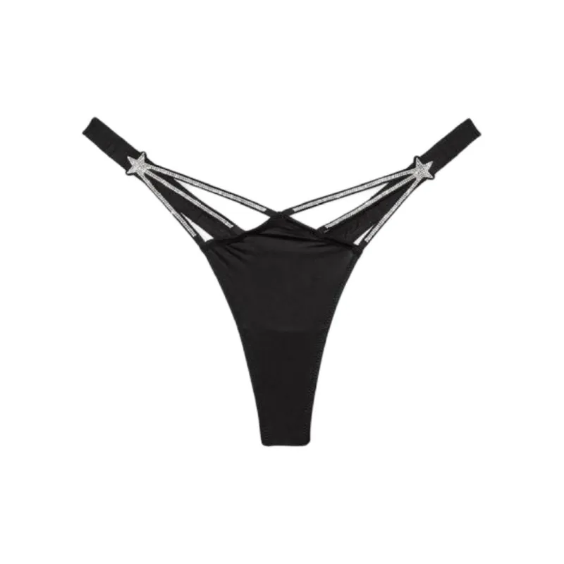Victoria's Secret 24 Big Show Collection VERY SEXY Underpants Women's Black-0