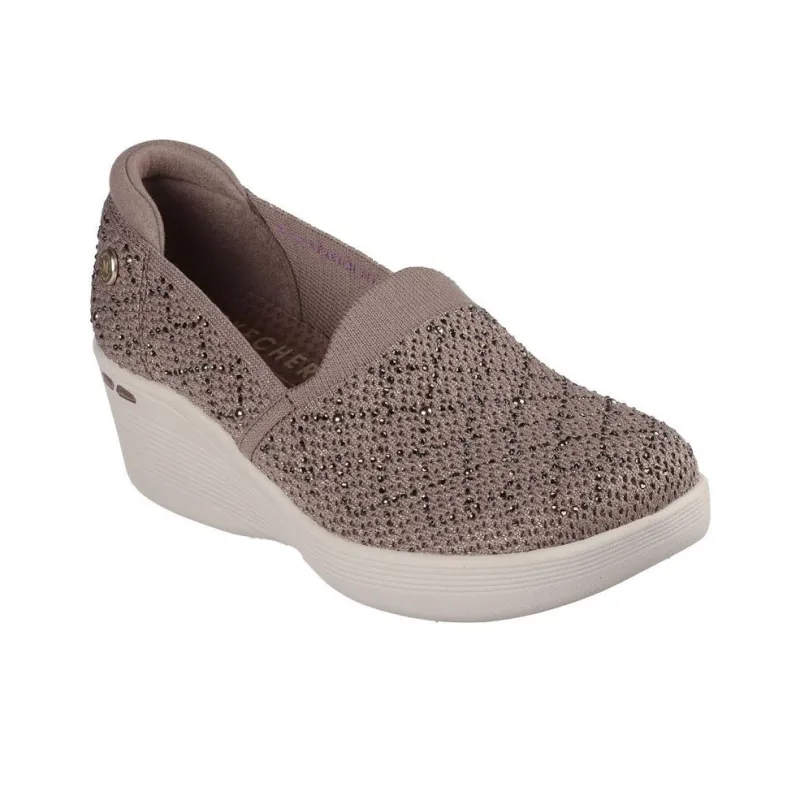 Martha Stewart x Skechers Pier Lite Anti-Slip Wear-Resistant Low-Top Casual Shoes Women's Mocha-2