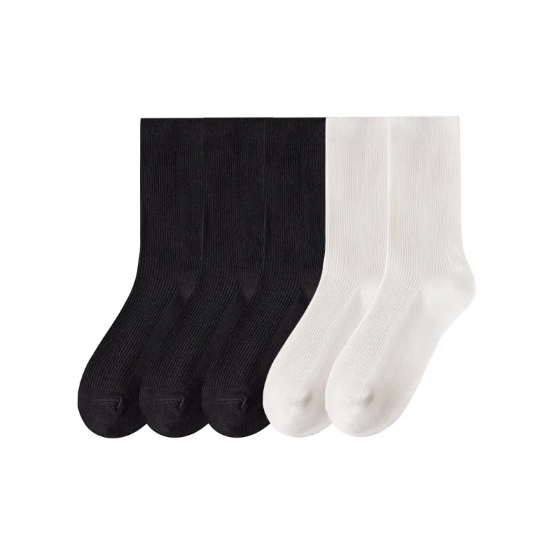 Temooues Mid-Calf Socks Women's Combo Set-17
