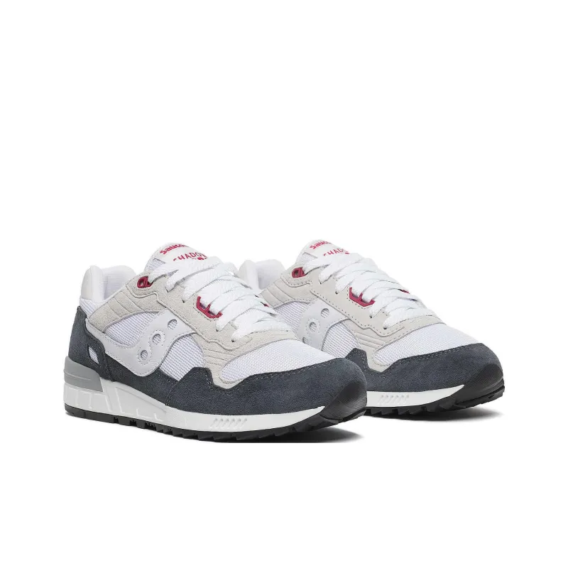 Saucony Shadow 5000 Anti Slip Wear Resistant Low Top Casual Running Shoes Unisex White Gray-2