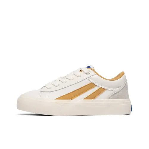 NSTCU Low Top Skateboard Shoes Women's Beige Yellow