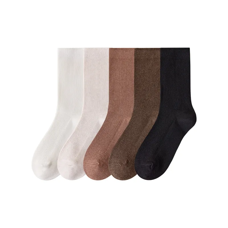 Temooues Mid-Calf Socks Women's Combo Set-16