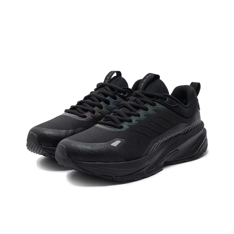 361° Mountain Rain Screens Cushioned Anti Slip And Wear Resistant Warm Low Top Casual Running Shoes Men's Black Gray-2