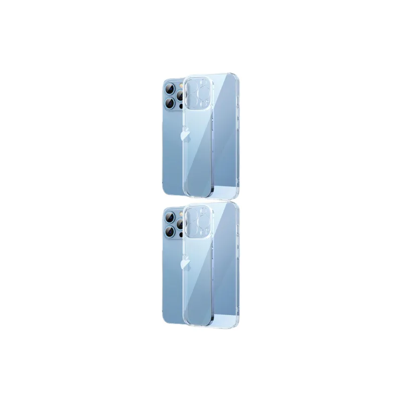 Cuttlefish Grid Silicone Material Transparent Impact Resistant Phone Cases Suitable For Apple 14promax/13/12 Minimalist-1