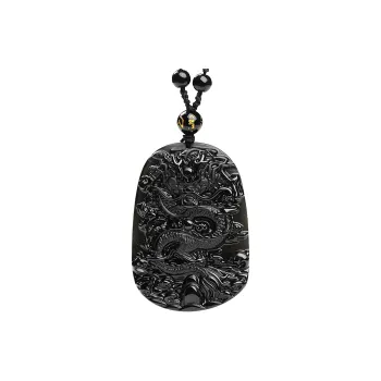 KING SIZE JEWELRY Obsidian Necklaces Men's