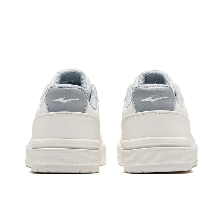 Erke Days And Abrasion Resistant Slip Resistant Low Top Skateboard Shoes Men's Microcrystal White Lunar Stone Gray-4