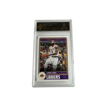 PANINI LeBron James Lakers Hoops Retro T Shirt Silver Logo 8 Pack Graded Cards 1 Pc