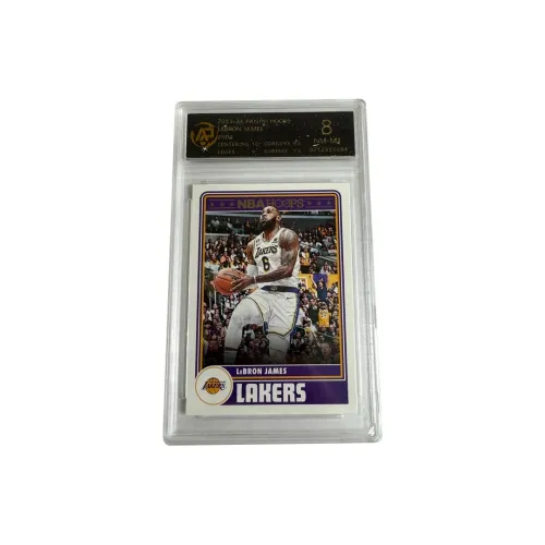 PANINI LeBron James Lakers Hoops Retro T Shirt Silver Logo 8 Pack Graded Cards 1 Pc
