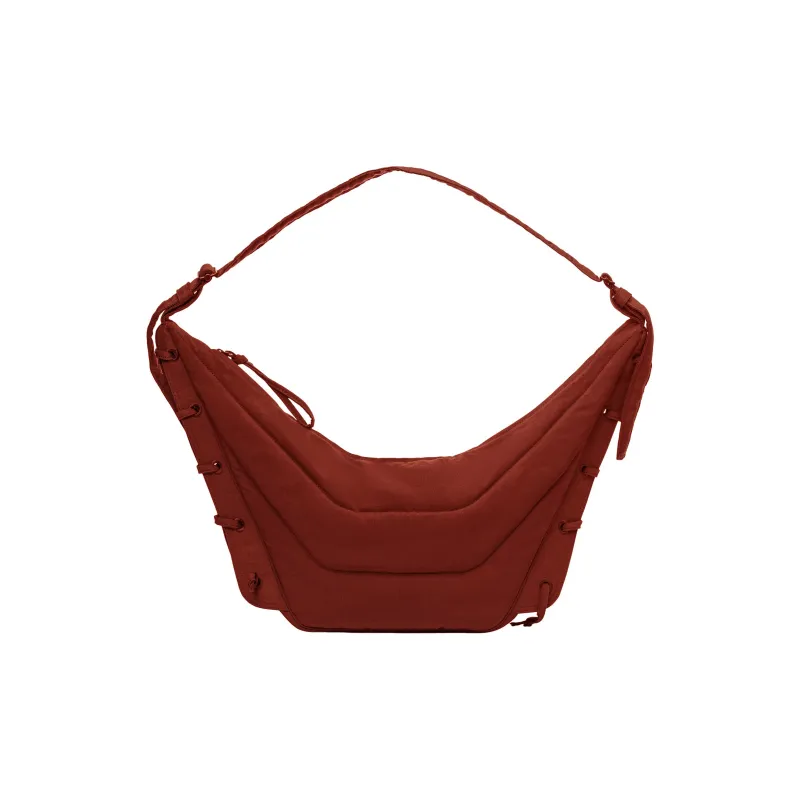 Lemaire Nylon With Canvas Gaming Bag Handbag Shoulder Bag Medium Size Unisex Cherry Mahogany-1