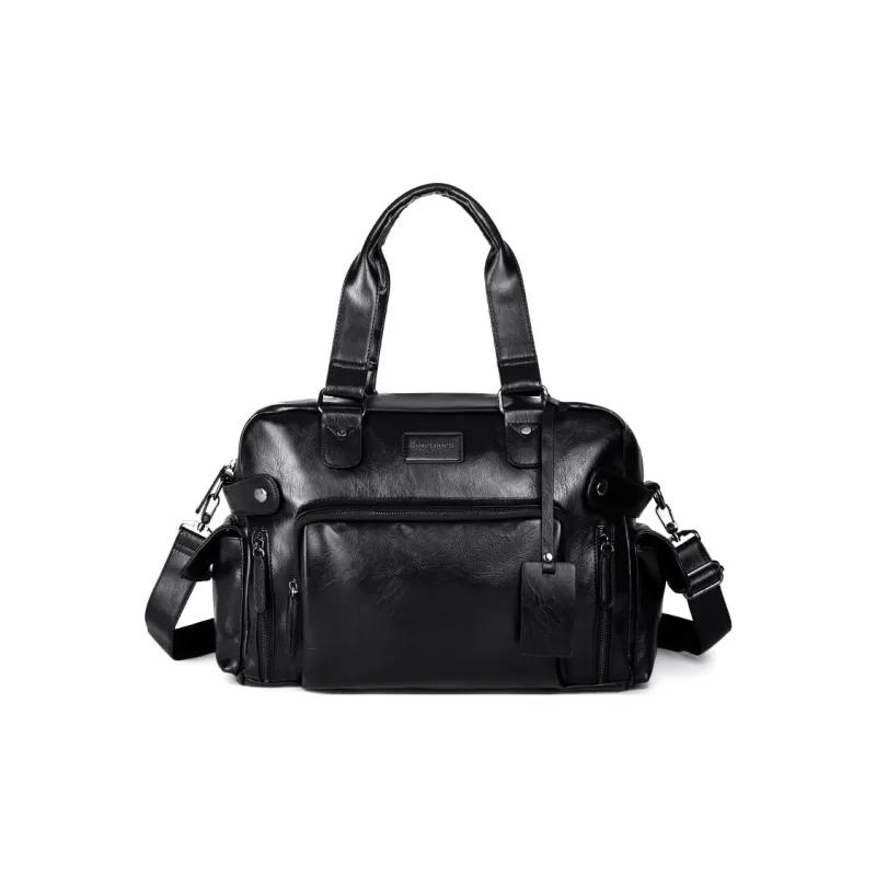 ROSEROOEN PU Handbag Regular Men's Black-2