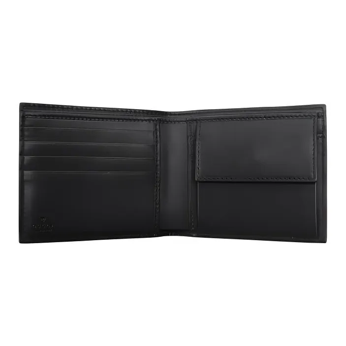 GUCCI Cow Leather Wallet Men's Black-2