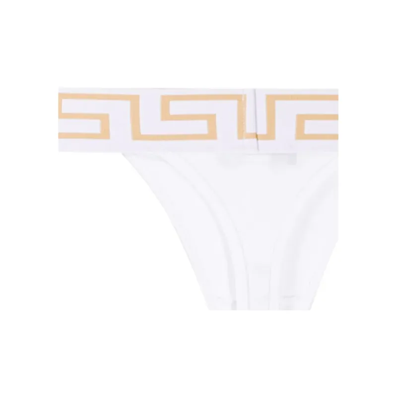 VERSACE Greca Border Thong 'Optical White'-5