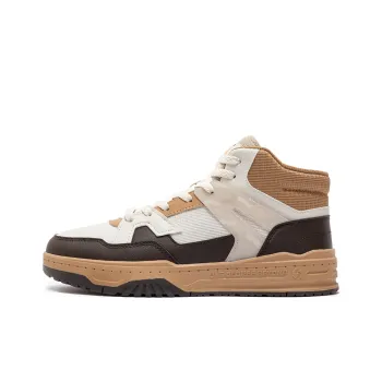 361° Cloud Journey SE Warm And Wear Resistant High Top Skateboard Shoes Men's White Brown