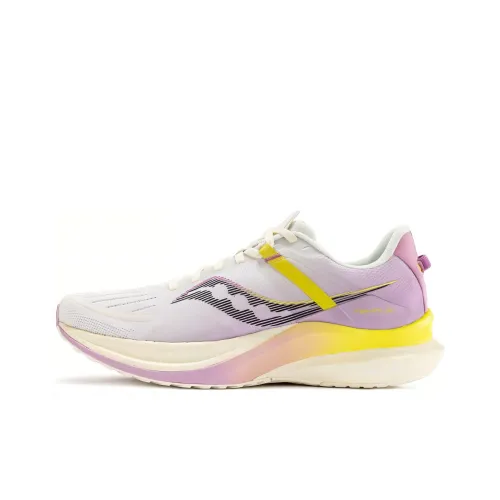 Saucony Tempus Running Shoes Unisex Low-Top Off White Pink