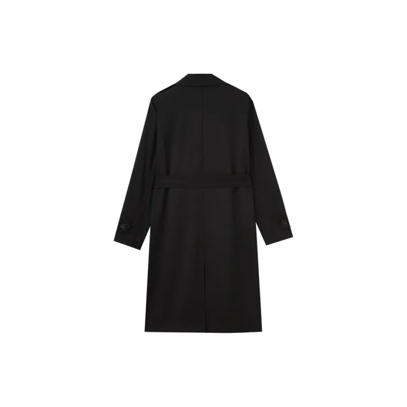 SHUIYUNJIAN Trench Coat Women's Black-1