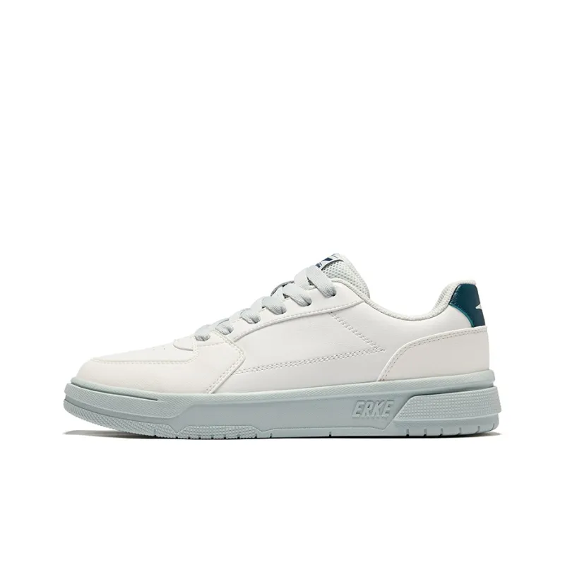 Erke Days And Wear Resistant Slip Resistant Low Top Skateboard Shoes Men's Microcrystal White Numbers Cyan-0