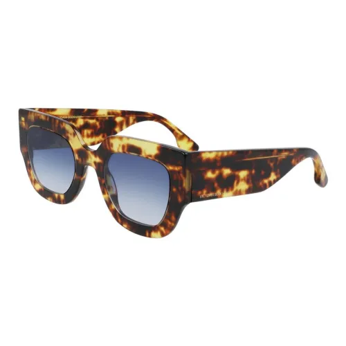 Victoria Beckham Acetate Square Sunglasses Women's Black Red