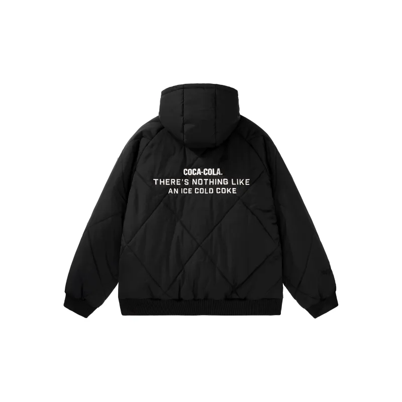Coca-Cola Puffer Jacket Unisex Black-1