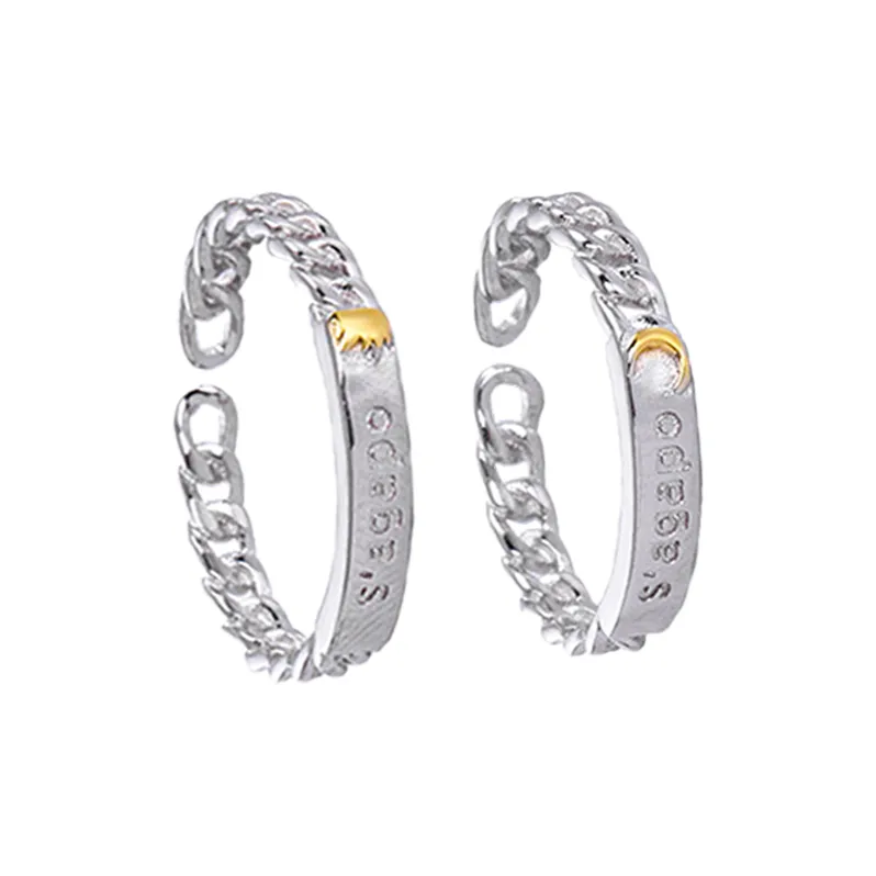 Chongqing Gold Store S925 Silver Rings Unisex-6