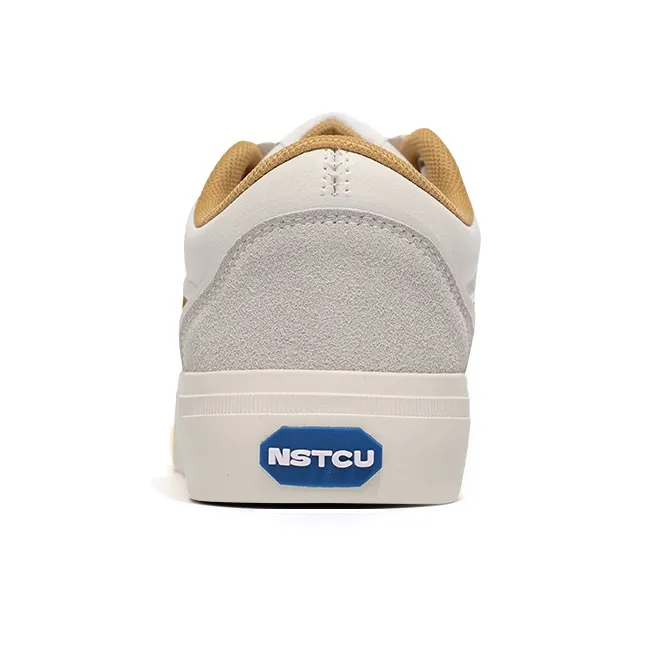 NSTCU Low Top Skateboard Shoes Women's Beige Yellow-3
