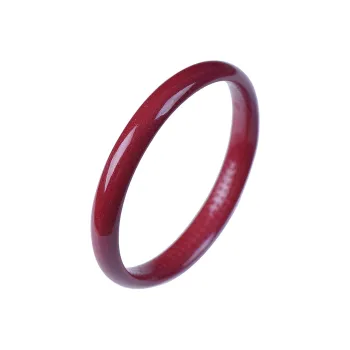 Stone On The Line Reconstructed Cinnabar Bangles Women's