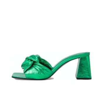 By Far Lamar 70mm Metallic Mules