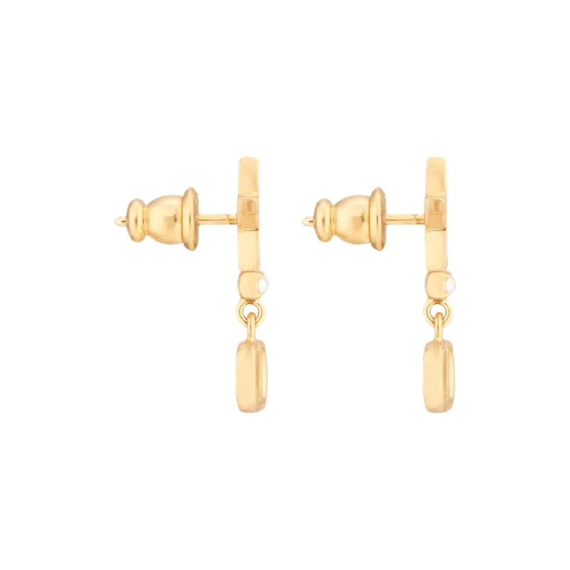 DIOR Metal Earrings Women's Gold-2