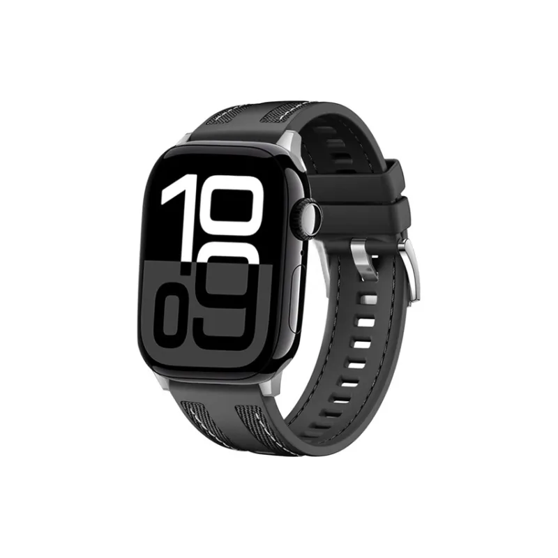 IBOANN Watch Band Apple Compatibility Nylon, Silicone Material-6