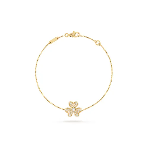 Van Cleef & Arpels 18K Gold Diamonds Bracelets Women's Gold