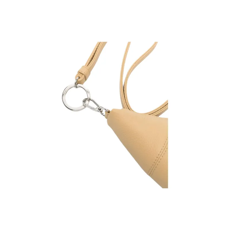 Lemaire Croissant Series Calfskin Coin Purse Women's Beige-4