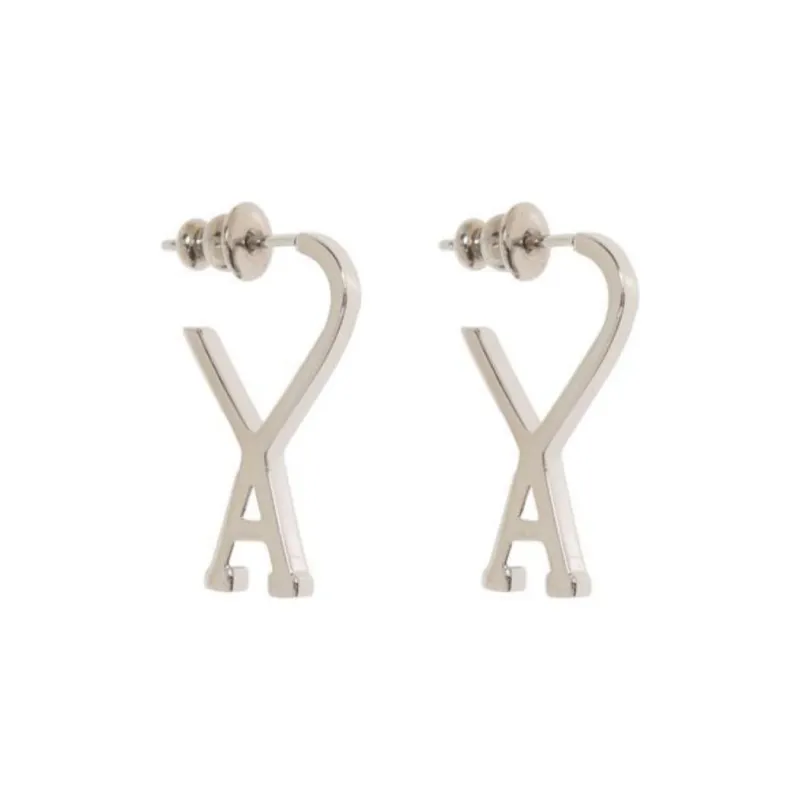 Ami Paris Ami De Coeur Small Hoop Earrings-0