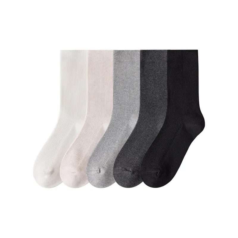 Temooues Mid-Calf Socks Women's Combo Set-15