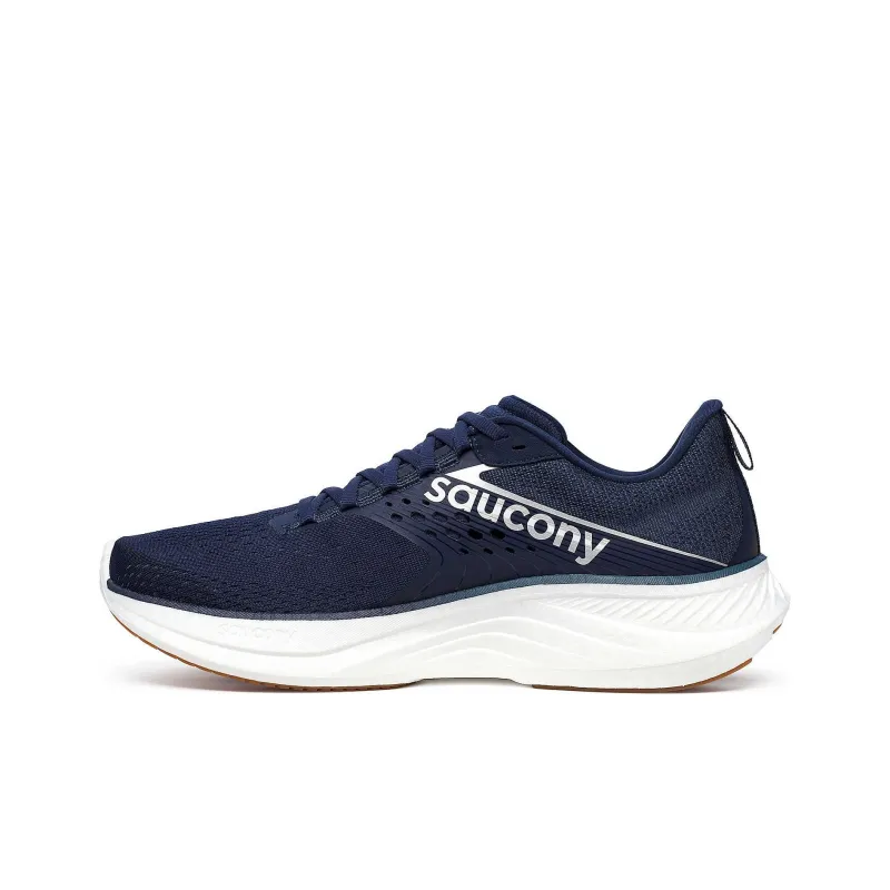 Saucony Anti Slip Wear Resistant Low Top Casual Running Shoes Men's Blue White-2