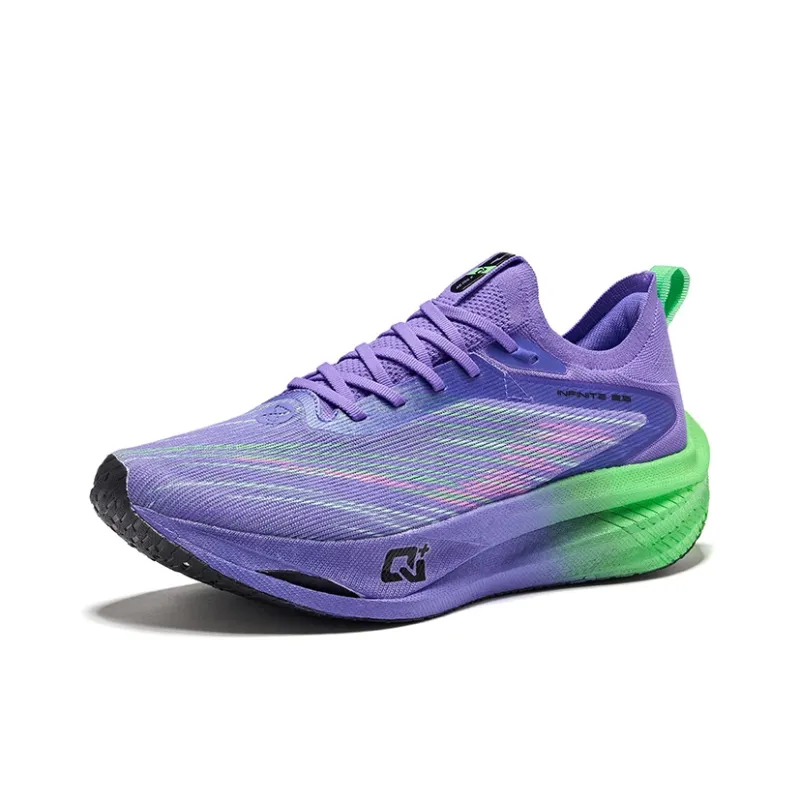 Erke Zhi Jing 2.5 Cushioning Breathable Rebound Low-Top Running Shoes Men's Aurora Purple Color Scheme-2