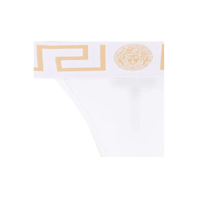 VERSACE Greca Border Thong 'Optical White'-3