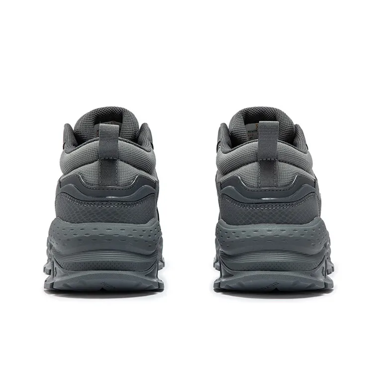 361° Height Increasing Warmth Low Top Chunky Sneakers Men's Gray-3