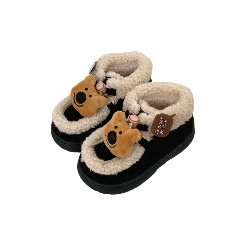 Thin Strips Cotton Slippers Women's, Light Brown-12