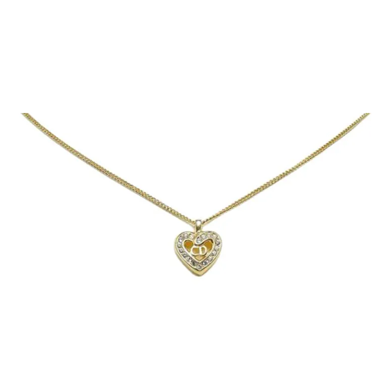 DIOR Cd Heart pendant Necklace-0