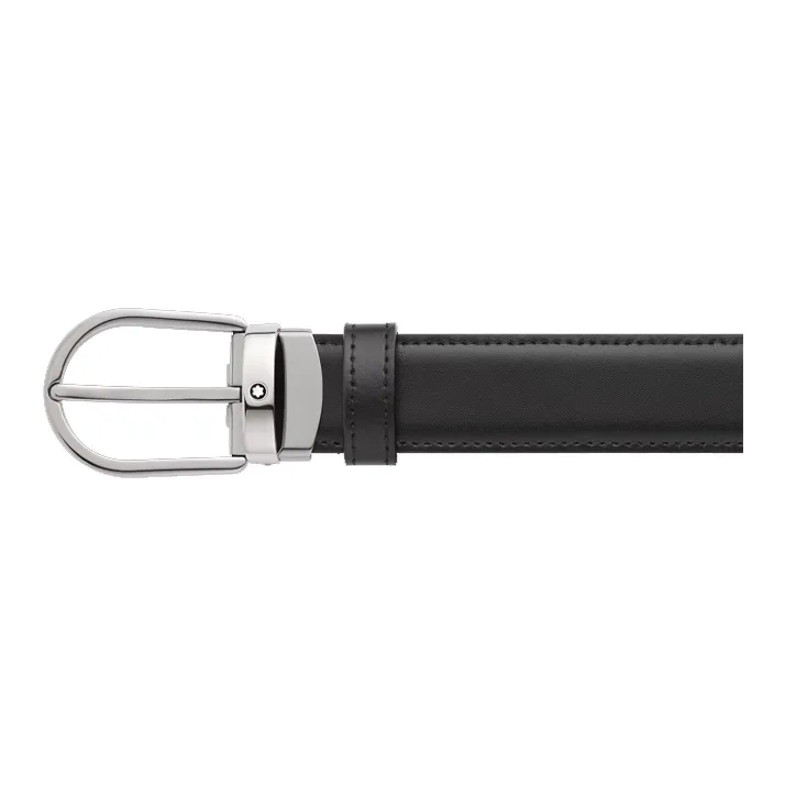 MONTBLANC Cow Leather Belts Men's Width 3cm-2